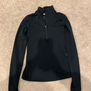 black longsleeve nike quarter-zip